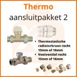 Eco 4 Thermostatisch aansluitpakket 2 t.b.v. 15 of 16 mm buis